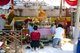 Thailand: Devotees in front of the chedi at Wat Duang Di, Chiang Mai